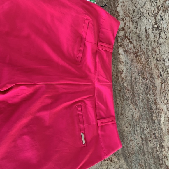 Size 14 Tail shorts, 21” out seam short with front fold, pink punch color, nwt - Picture 9 of 9